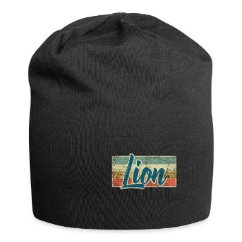 lion - Jersey Beanie - black - Front
