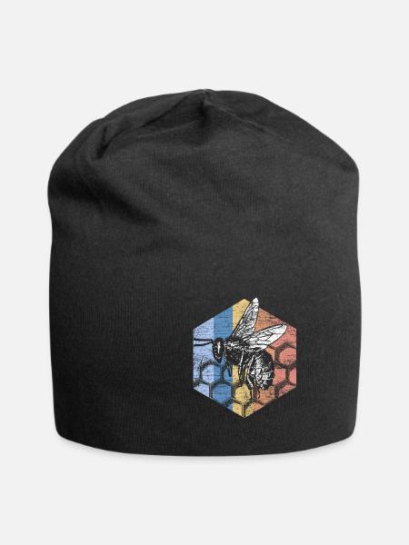 Biene - Jersey-Beanie - Schwarz