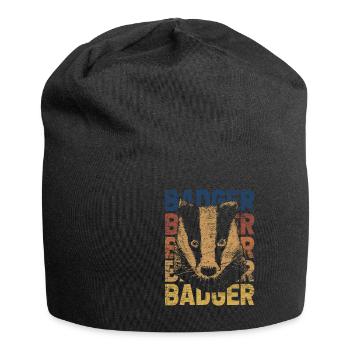 Dachs - Jersey-Beanie - Schwarz - Vorne
