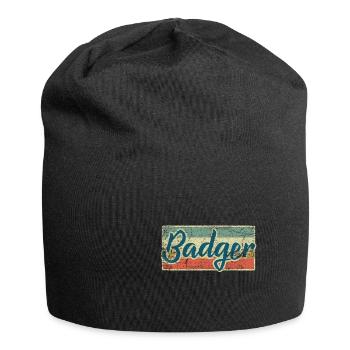 Dachs - Jersey-Beanie - Schwarz - Vorne