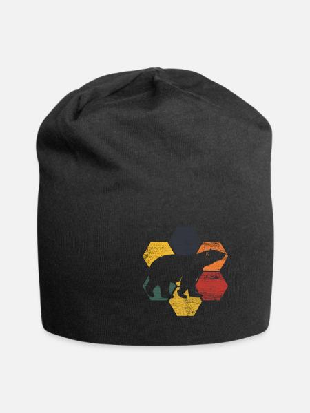 Eisbär - Jersey-Beanie - Schwarz