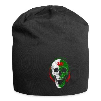 Wales skull Halloween dragon Celts - Jersey Beanie - black - Front