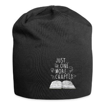 Bücher lesen Buch Geschenk Bücherregal - Jersey-Beanie - Schwarz - Vorne