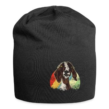 Ziege - Jersey-Beanie - Schwarz - Vorne
