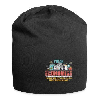 Économie économiste - Bonnet en jersey - noir - Devant