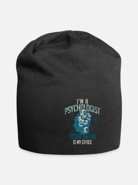 Psychologist brain - Jersey Beanie - black