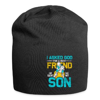 Père fils dieu - Bonnet en jersey - noir - Devant