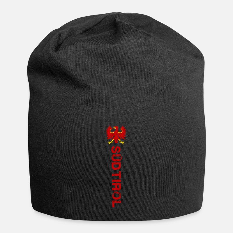 Südtirol - Jersey-Beanie - Schwarz