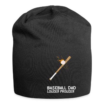 Softball Baseball Papa lauter stolzer Fan Ballers - Jersey-Beanie - Schwarz - Vorne
