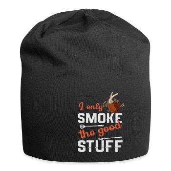 Lustiger Grill-Spruch I Grillen Motiv - Jersey-Beanie - Schwarz - Vorne