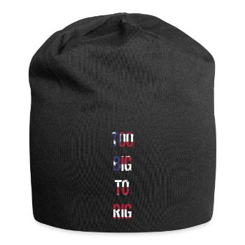 TOO BIG TO RIG 2024 - Jersey-Beanie - Schwarz - Vorne