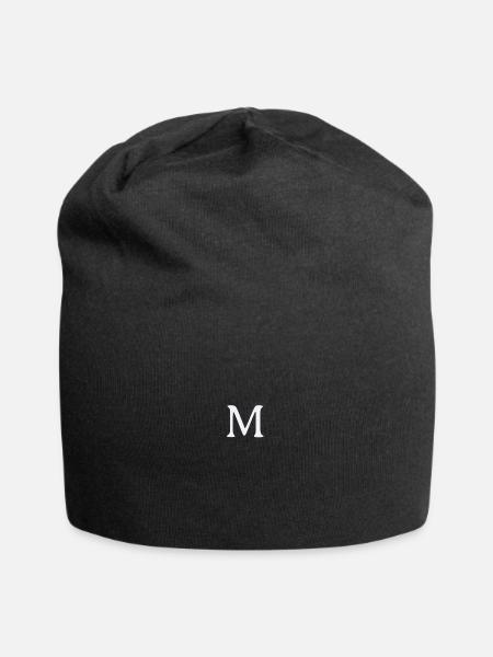 M - Jersey-Beanie - Schwarz