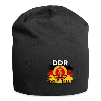 DDR - Jersey-Beanie - Schwarz - Vorne