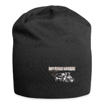 Bauer Traktor mit Güllefass - Jersey-Beanie - Schwarz - Vorne
