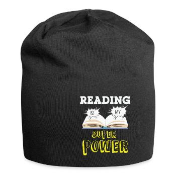 My Book smells Better than your Tablet - Jersey-Beanie - Schwarz - Vorne