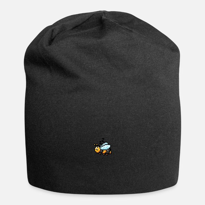 Biene - Jersey-Beanie - Schwarz