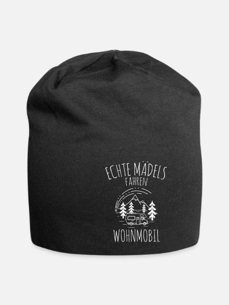 Echte Mädels fahren Wohnmobil Camping Camper - Jersey-Beanie - Schwarz