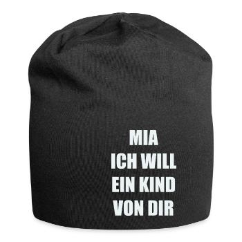 Malle - Jersey-Beanie - Schwarz - Vorne