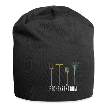 Rechenzentrum Lustiges Rechner Computer EDV Server - Jersey-Beanie - Schwarz - Vorne
