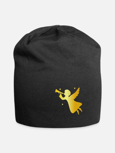 ENGEL - Jersey-Beanie - Schwarz