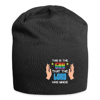 LBGT Flag Gay Pride This is the Gay that the Lord - Jersey Beanie - black - Front