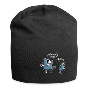 Disque USB Drôle de technologie de l’information - Bonnet en jersey - noir - Devant