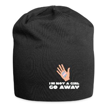 LBGT Flag Gay Pride Human I’m not a Girl go away - Bonnet en jersey - noir - Devant