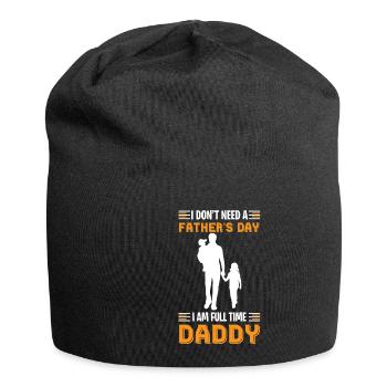Cadeau de fête des pères pour papa pour la fête des hommes - Bonnet en jersey - noir - Devant