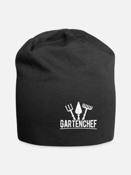 Gartenchef - Gärtner Heimarbeit Geschenk Gartenarb - Jersey-Beanie - Schwarz