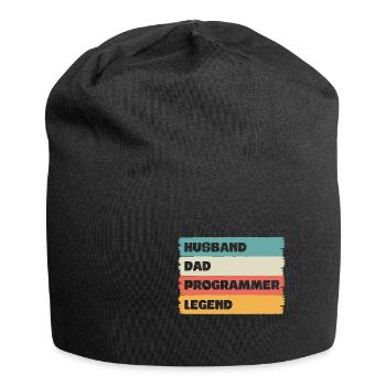 Husband Dad programmer Legend - Jersey Beanie - black - Front