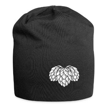 Hopfen Vintage Retro Craft Bier Brauen Trinken Bie - Jersey-Beanie - Schwarz - Vorne