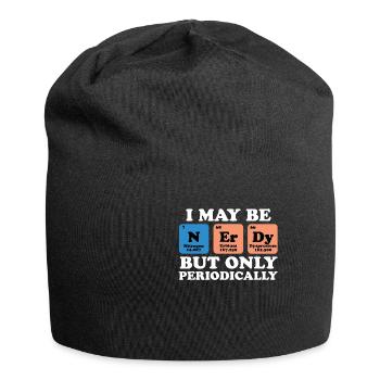 Tableau périodique de Nerdy - Bonnet en jersey - noir - Devant