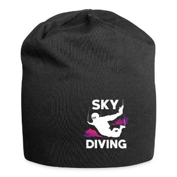 Skydiving skydiving - Jersey Beanie - black - Front