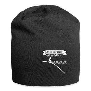 Swimmer Shirt · Genetiv into the water · Gift - Jersey Beanie - black - Front