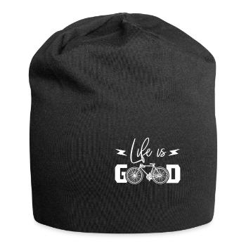 Ich liebe Radfahren Geschenk MTB Rennrad - Jersey-Beanie - Schwarz - Vorne