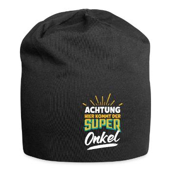 Onkel Super Onkel - Jersey-Beanie - Schwarz - Vorne