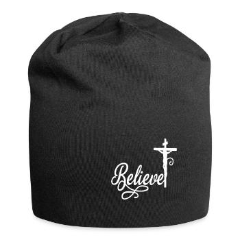 BELIEVE - Jersey Beanie - black - Front