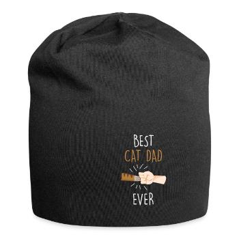 Best Cat Dad Ever! Best cat father ever! - Jersey Beanie - black - Front