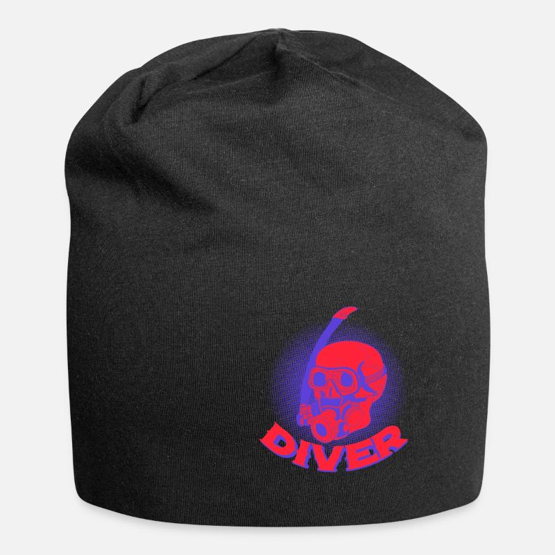 Diving Diver Diving Gift - Jersey Beanie - black