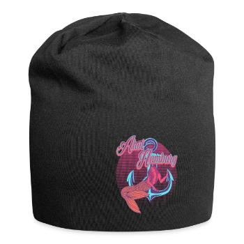 Ahoi Hamburg Hamburger Hansestadt Geschenk - Jersey-Beanie - Schwarz - Vorne