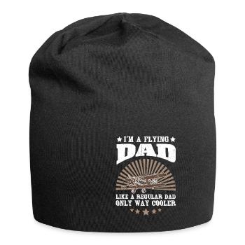 Pilot Piloten Vater Geschenk - Jersey-Beanie - Schwarz - Vorne