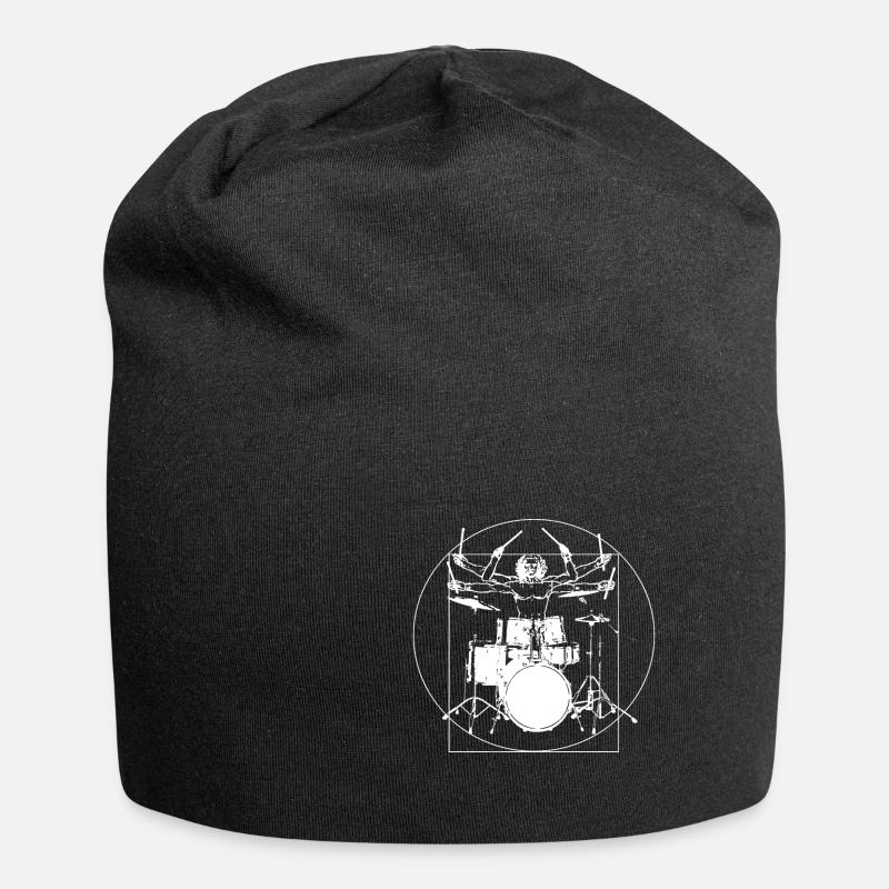 Drummer drums gift music - Jersey Beanie - black