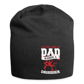 Sohn Vater Schlagzeug Drummer Spruch Dad - Jersey-Beanie - Schwarz - Vorne