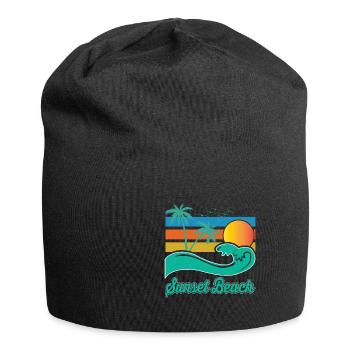 cool retro design great gift; Gift - Jersey Beanie - black - Front