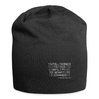 Intelligence is the ability to adapt to change! - Jersey-Beanie - Schwarz - Vorne
