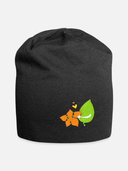 Jahreszeiten liebhaber - Herbst - Frühling - Jersey-Beanie - Schwarz