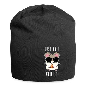 chinchilla - Jersey-Beanie - Schwarz - Vorne
