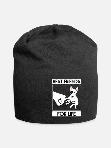 Bullterrier - Jersey-Beanie - Schwarz