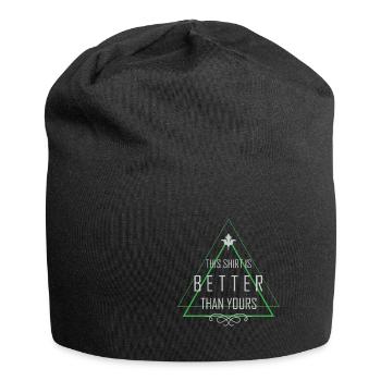 The shirt is better than yours - Jersey Beanie - black - Front