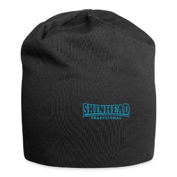 Traditional Skinhead print - Punks & Skins Ltd - Jersey Beanie - black - Front